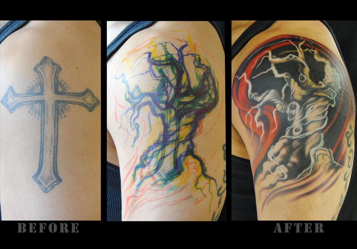 Tree Coverup by Megan Jean Morris TattooNOW